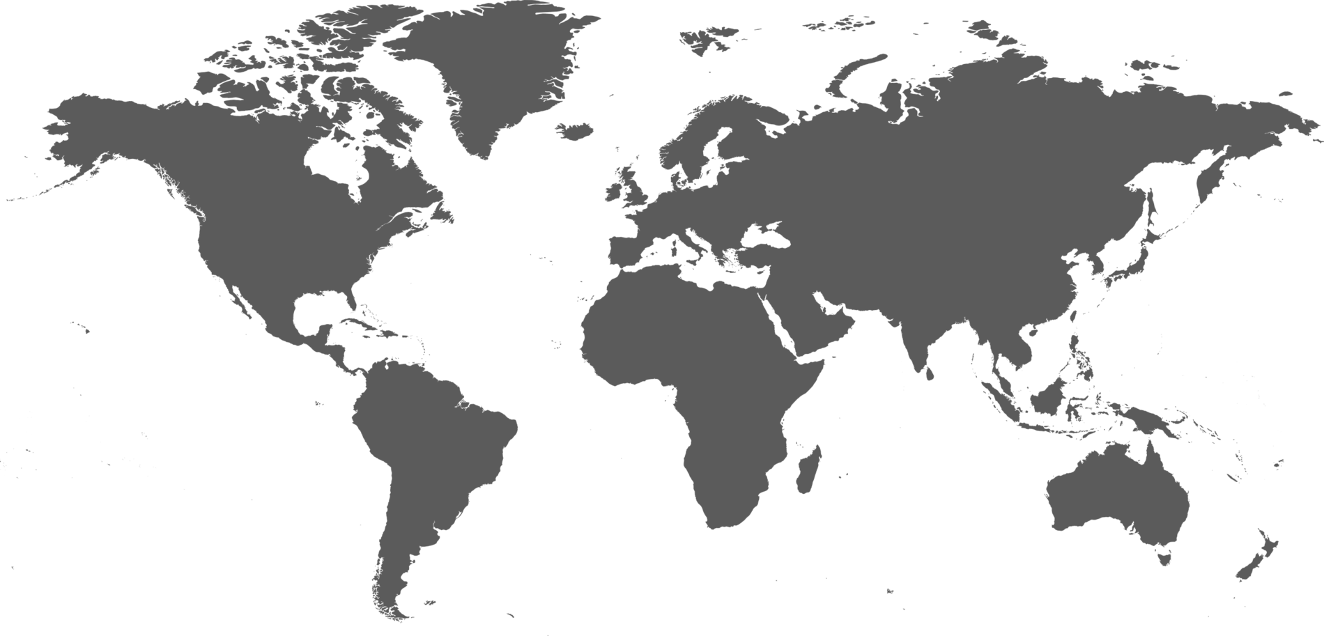 Weltkarte graues Bild